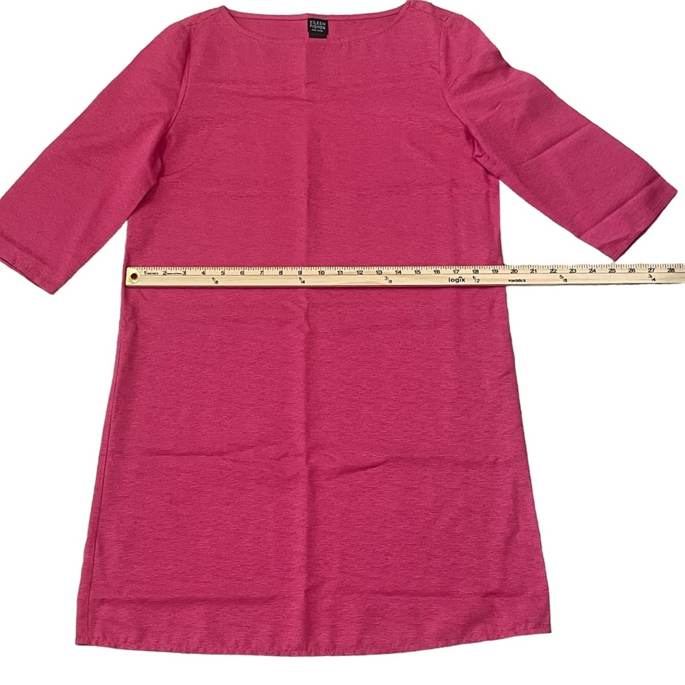 Eileen Fisher 100% Silk Shift Dress XS EUC - Picture 7 of 11